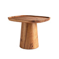 **Titel: Moderne Eettafel van Hout met Uniek Rond Onderstel**