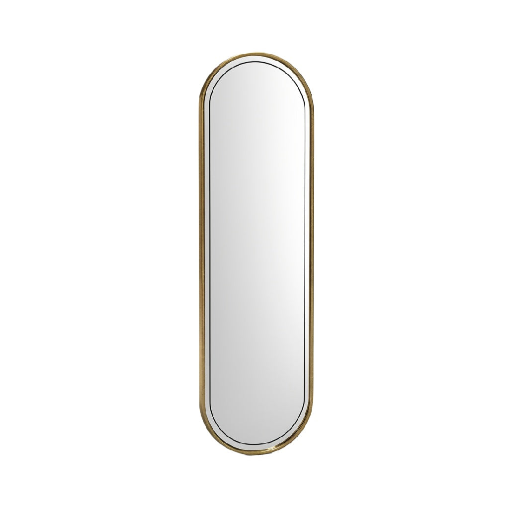 **Gouden Ovale Spiegel voor Wanddecoratie**
